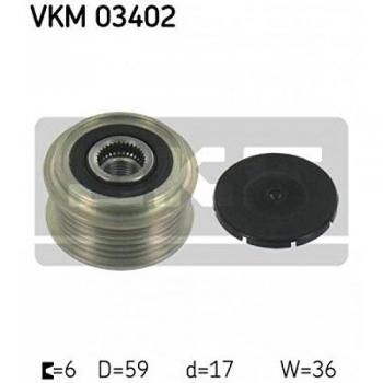 SKF Alternador Roda Livre VKM 03402