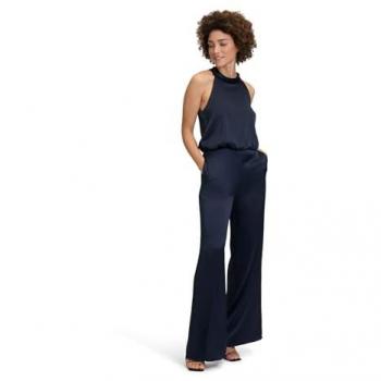 Overall VERA MONT Vera Mont Jumpsuit mit Taschen Gr. 42, Normalgrößen, blau (night sky), Damen