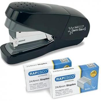 Rapesco Germ-Savvy ECO Less Effort Flat Clinch Stapler 1688 30675RA