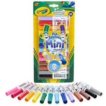 Crayola Mini Washable Colored Pencils with Tips, 14 Colors