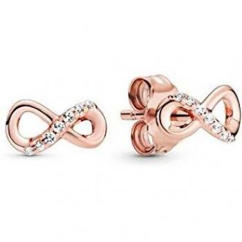 Pendientes Pandora Infinity en color rosé