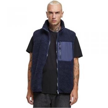 Urban Classics Gilet Sherpa Navy S