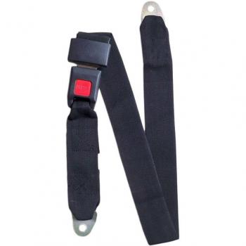 Cinturón de Regazo Ajustable para Auto y Camión en Negro