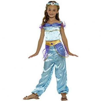 Disfraz de Princesa Árabe, Camiseta y Pantalones, Talla M, Color Azul