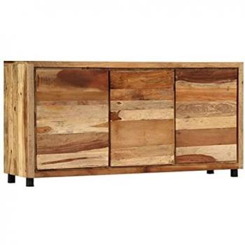 Rustikaler Massivholz Beistellschrank 160x38x79 cm