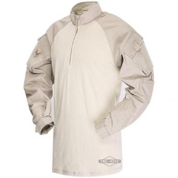 Tru‑Spec 1/4 Zip Military Shirt – Khaki/Sand, Size XXL
