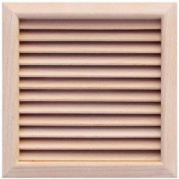 Ventilation chêne – Grille carrée 172 × 172 mm, trou 160 × 160 mm encastrable