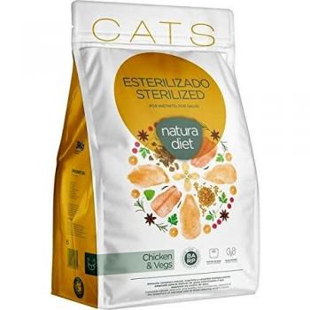 Natura Diet Alimento Para Gatos Esterilizados De Pollo 3 Kg