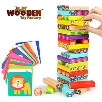 Wildwood Stacking Fun – 4‑in‑1 Animal Tower Set