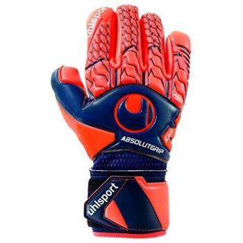 Finger Surround Torwarthandschuhe UhlSport – Profi-Grip, 7–17, Fluo Rot