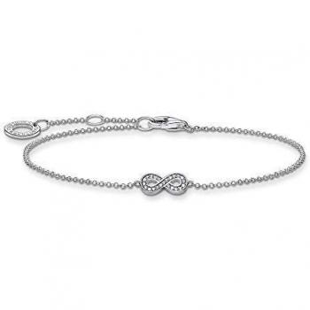 THOMAS SABO Sterling Silver Women's Bracelet with Zirconia Pave Infinity A2003-051-14-L19V