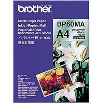Brother BP60MA inkjet Paper carta A4 (210x297 mm) Opaco 25 fogli Bianco