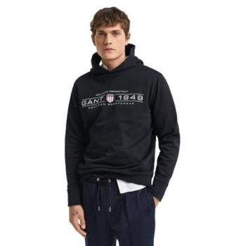 GANT Men's Black Hoodie