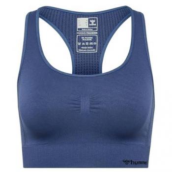 „Hummel MT Shaping“ nahtloser Sport-BH – blau, S-Size