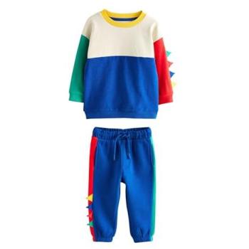 Next Jungen Set: Langarm T-Shirt und Jogginghose mit Dino Spikes (3 Monate