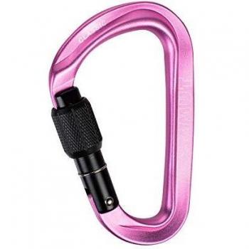 Mammut Classic Pink Screwgate Carabiner – Belay‑Ready