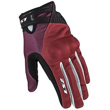 Ls2 Dart II Guanti per Donna – Colore Grigio Rosso S