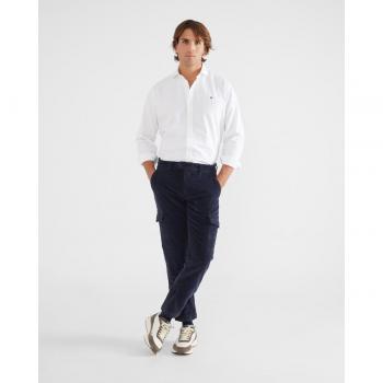 Pantalón de pana azul para hombre