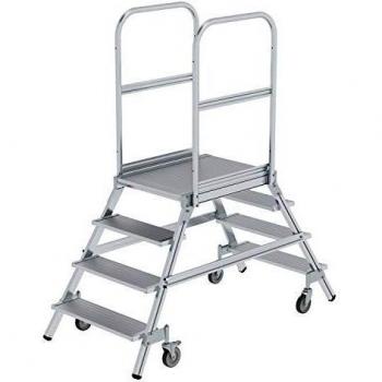 Günzburger Steigtechnik Aluminium-Podestleiter 4 Stufen