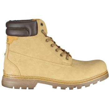 Carrera Beige Lace-Up Boots