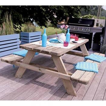 Mesa de Picnic 165x180x70 cm Forest