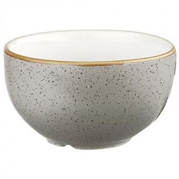Stonecast Sugar Bowls by Churchill, 8 oz Each, Peppercorn Grey