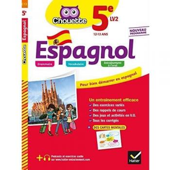 Espagnol 5e LV2 A1 vers A2 cahier d'entrainement et de revision