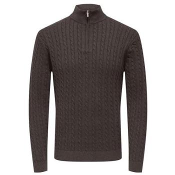ONLY & SONS Troyer ONSLOUI REG 12 Kabel-Strick Halbzip