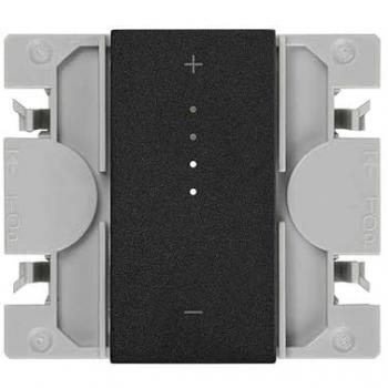 Interruptor Regulable Simon 270 IO 1-10V con Tecla Estrecha Negro Mate