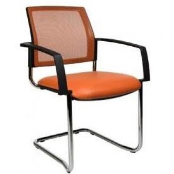 2 Topstar Besucherstühle BtoB 20 BB490A S14 orange Stoff hier online günstig kaufen!