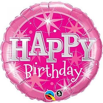 Globo de aluminio rosa para fiesta de cumpleaños