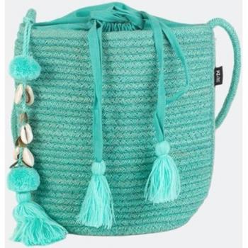 Bolso Cubo de Yute con Asa Bandolera