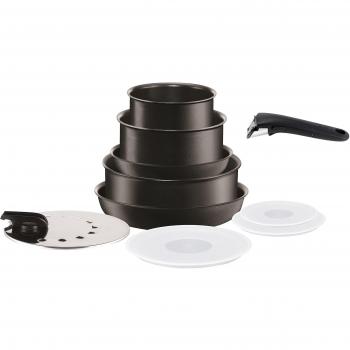 Tefal Alu‑Küchenpaket 26 cm – Schwarz