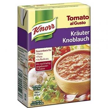Knorr Tomatensoße al Gusto Kräuter Knoblauch, 1er-Pack
