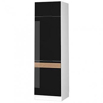 Armoire réfrigérateur Fame-Line, 60 cm, Chêne noir brillant, Vicco