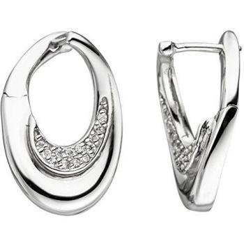 Sterling Silber Creolen “Zirkonia” – Jobo