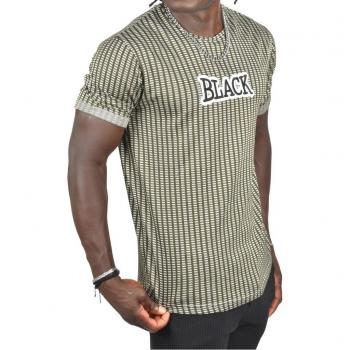 DeepSEA Slim Cut Khaki Tee with Black Text Design