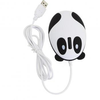 Panda-Shaped Wired Optical Mouse 1600 DPI USB