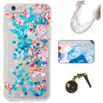 Carcasa para iPhone 6 Plus Laoke, Funda de TPU, estampado de flores, piel sintética