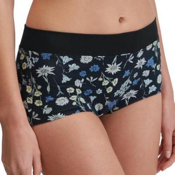 CALIDA Elastic Trend Panty für Damen, regulär, L, Schwarz