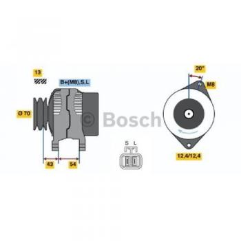Motore Alternatore BOSCH 0 986 045 611