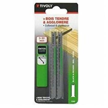 TIVOLY Lame pour scie sauteuse compatible avec les modèles X2 et BL2 de B&D