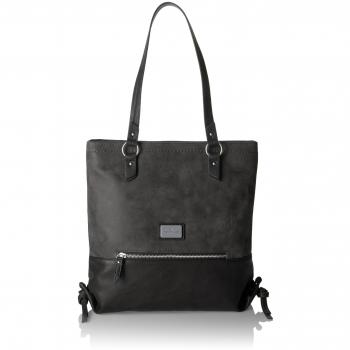 TOM TAILOR Elin Schultertasche für Damen (schwarz) 34x6x32 cm
