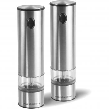 Cole & Mason H3004480 Battersea Electric Salt and Pepper Mill Stainless Steel