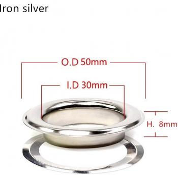 Large Eyelet Fasteners for Clothing 30mm-65mm 20 Sets