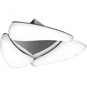 Mistral 18W LED Flush Ceiling Lamp 3000K, 1620lm, Polished Chrome, Frosted Acrylic