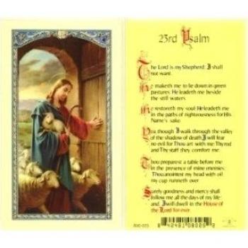 Tarjeta Sagrada del Buen Pastor, Salmo 23 (800-025)