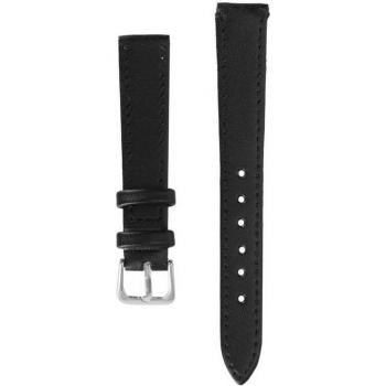 Universal Black PU Leather Watch Strap 12-22mm
