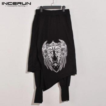 Pantalones Harem con Impresión Retro 5XL