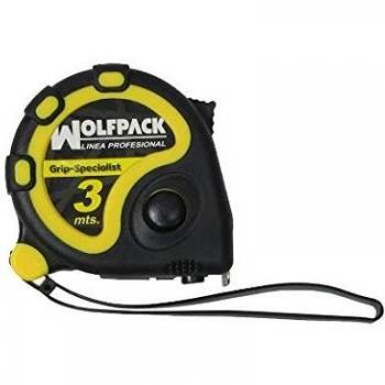 Flexómetro 3 metros con freno wolfpack grip special